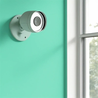 Mansfield vivint camera facing a window